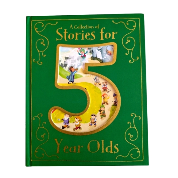 NWT Collection of Stories for a 5 Years Old Green Storybook Hardcover - Picture 1 of 4